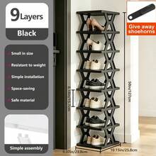 1pc Removable6/ 9 Tier Shoe Rack, Space Saving Folding Shoe Rack For Home And Dormitory, Hallway, Living Room - Separate Narrow Shoe Rack For Indoor Doorway Storage. Holds Keys, Small Photo Frames, Etc. - View 14