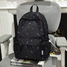 Stylish Backpack Made Of Durable Material For Girls And Young Women, Suitable For Daily School Use. - Yellow With Pendant - View 8