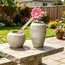 Retro Rustic Solid-Color Ceramic Vases For Home Decor. Matte Artistic Pottery Ornaments, Dual-Purpose For Dried Flowers And Hydroponic Plants. Great For Entry Tables And Sideboards. This Ceramic Vase Set Suits Weddings, Receptions, Home Decor - A - View 10