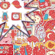 50pcs Colorful Original Polka Dot INS Style Fresh Creative Cartoon Minimalist DIY Message Board Fridge Decorative Stickers - Original Polka Dot - 1968X - View 3