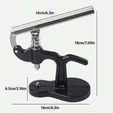 13PCS Watch Back Case Press Opener Crystal Glass Closer Fitting Repair Tools Kit - Black - View 1