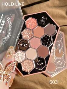 Paleta de Sombras de Ojos con Strass en Forma de Panal HOLD LIVE 603 - 603 - Ver 4