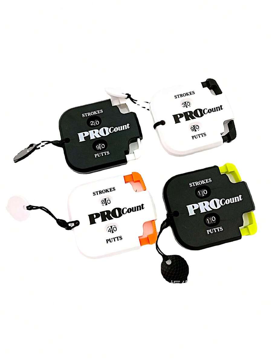 1pc Resettable Square Golf Score Counter, 2-Round Dual Person Golf Counter - Multicolor - View 1