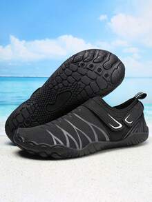 New Men Water Shoes Quick Dry Non-Slip Five Finger Shoes Outdoor Upstream Wading Swimming Barefoot Aqua Shoes Lightweight Sneakers - Black - View 8