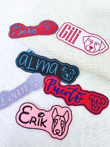 Customized Embroidered Pet Name Patch - Dog Breed Silhouette, Iron-On/Sew-On For Backpack/Jacket/Hat, Pet Lover Gift, Dog Mom Gift, Commemorative Keepsake 1/3/5pcs - Multicolor - View 8