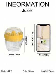 1pc Portable Multifunctional Orange Juicer - Efficient Manual Lemon Juicer, Manual Citrus Juicer, Manual Juicer For Orange/Lemon, Easy Squeeze Design, Easy Juicing, No Electricity Needed, Suitable For Kitchen, Restaurant - Multicolor - View 12