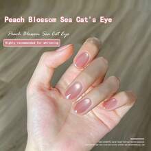 XIANZHIHE 1PC/2PCS 15ML "Nail Polish" 2026 New Edition Flashy Ice Translucent Nude Color Whitening Nails Salon Specialized Nail Polish Glass Bead Cat's Eye - Mint Green - View 2