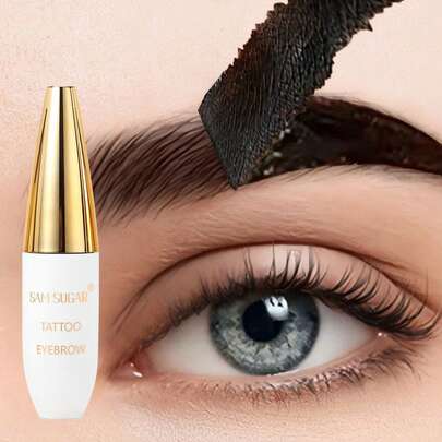 SAM SUGAR Gel para cejas con efecto pelable, resistente al agua, resistente al sudor, secado rápido, fácil de colorear, larga duración & tinte de cejas natural