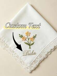 Custom-Designed Heat Transfer Printed Wedding Handkerchiefs Are The Perfect Gift For Brides,Bachelorette Parties And Graduation Ceremonies. - Multicolor - View 3