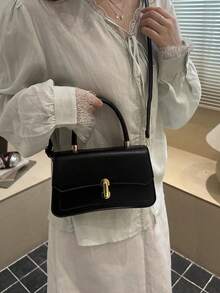 新款時尚高端百搭女款手提肩背斜挎包 - 黑色 - 查看 3