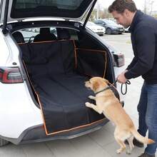 1pc Durable Black Car Trunk Mat, Pet Travel Essential, Expandable Trunk Protector, Travel Necessity, Suitable For Sedan, SUV And Truck - Multicolor - View 5