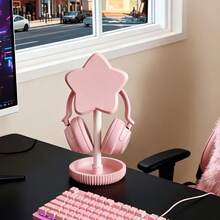1pc Fashionable Headphone Stand - Focused Design. Minimalist Modern Appearance With Sturdy Base. Dopamine Color Scheme. Perfect As Birthday, Valentine's Day Or Mother's Day Gift For Gamers And Music Lovers Room Decor Office Desk Accessory Shelf Storage College Home Decor Octopus Companion Car Accessory Office Desk Accessory Bathroom Accessory Decorative Style Wall Decor Office Decor - View 4
