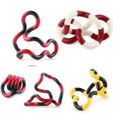 Unlockable Tangle Twist Deformable Fidget Rope, Portable Sensory Anti-Anxiety Stress Relief Desktop Novelty Gift - 1 - 查看 1