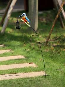 1pc Solar Hummingbird Light, Exquisite Solar Garden Decorative Light, Hanging Green Hummingbird Decorative Light. Suitable For Garden, Yard And Lawn Holiday Decoration, Perfect Gift For Family And Friends. - Bird Lantern - View 10