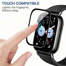 3pcs Composite Soft Film Screen Protector Set Compatible With Xiaomi Watch 5 Lite/5 Active/Watch6, Full Coverage Ultra HD Non-Glass Screen Protector - 3pcs for 5Lite - View 7