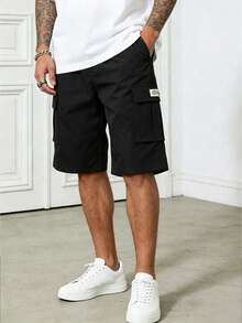 Men's 3pcs Multi-Pocket Flap Pocket Drawstring Waist Casual Cargo Shorts Street Style Daily Wear - Multicolor - View 5