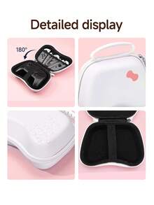 1pc Pink Bow Print Pattern, Pure Black And White Design Game Console Controller Storage Bag, Compatible With PS5 Game Console Controller Storage Bag, Dustproof And Scratch-Resistant, Portable Storage To Protect Your Favorite Console, The Best Gift For Switch Players - View 9