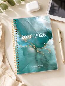 Trees مخطط شهري 2026-2028 بحجم A5، مخطط أكاديمي لمدة 24 شهر من يوليو 2026 إلى يونيو 2028، تقويم نظرة عامة شهرية وقسم ملاحظات، دفتر عودة إلى المدرسة للطلاب والمعلمين والمستلزمات المكتبية - A - مشاهدة 7