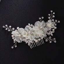 1 Pflanze eleganter ABS-Kunststoff (ABS-Harz) Haarkamm Braut Hochzeit Haaraccessoire für alle Jahreszeiten - Farbe - Übersicht 2