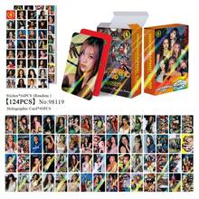 KATSEYE Girl Group Beautiful Chaos Holographic Laser Merchandise Set, 124PCS 60 Holographic Lomo Cards + 64 Sticker Sheets, Fan Support Collection Gift Box, KATSEYE Themed Holographic Laser Card & Sticker Set, Must-Have For KATSEYE Fans, Suitable For Card Album Storage, Scrapbooking, Offline Support Gifts, Essential Merchandise For Overseas Girl Group Fans - Multicolor - View 6