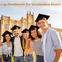 1PC/Graduation Cap Headband For Men & Women, Anti-Slip Soft Elastic Hat Band, Ceremony Anti-Slip, Graduation Gown - Multicolor - View 6