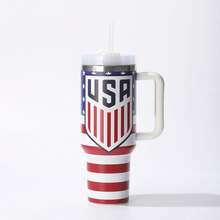FIFA FIFA 2026 World Cup USA/Canada/Mexico National Team Logo Handle Insulated Tumbler, 304 Stainless Steel Large Capacity 40oz Car Cup Holder Straw Ice Tumbler, Fan Sports Cold Retention Water Bottle Commemorative Travel Cup - Multicolor - View 16