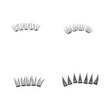 MIXIAOHE Self-Adhesive Korean Style Thin Cluster False Eyelashes 48/60/96 Clusters 12mm Transparent Lightweight Nude Natural Look Segmented Eyelashes Suitable For Daily And Girl Group Style Eye Makeup - View 12