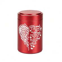 2.75 Inch Small Aluminum Alloy Mini Cremation Urn Memorial Ashes Urn - 6 Colors, Angel Wings - Decorative Urns - Multicolor - View 10