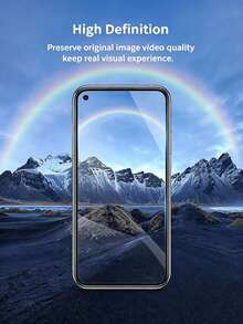 2Pcs Privacy Screen Protector Designed Compatible With OPPO, Anti-Spy Tempered Glass Film,9H Hardness,Anti-Fingerprint,Bubble Free,Easy To Install - Black - View 7