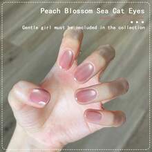 XIANZHIHE 1PC/2PCS 15ML "Nail Polish" 2026 New Edition Flashy Ice Translucent Nude Color Whitening Nails Salon Specialized Nail Polish Glass Bead Cat's Eye - Mint Green - View 3
