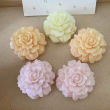 1pc Carnation Silicone Candle Mold, Clear Petal Texture, Suitable For DIY Carnation Scented Candles, Aromatherapy Plaster Diffuser Stones, Resin Crafts, Home Decor And Handmade Gift Making, Reusable, Heat Resistant, Easy Demolding, Suitable As Holiday Gift Or Home Decor Silicone Mold - A-White - View 6