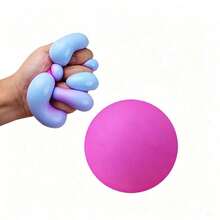 1pc Creative Color-Changing Flour Ball, Moldable Fluid Daifuku Squeeze Toy, Stress Relief Venting Tofu Ball Slow Rebound Squeeze Toy, Rainbow Color-Changing Flour Ball, Slow Rebound Venting Ball, Creative Squeeze Color-Changing Flour Ball Squeeze Toy, Stress Relief Venting, Teenager And Adult Venting Toy, Birthday Gift, Holiday Gift - Multicolor - View 16