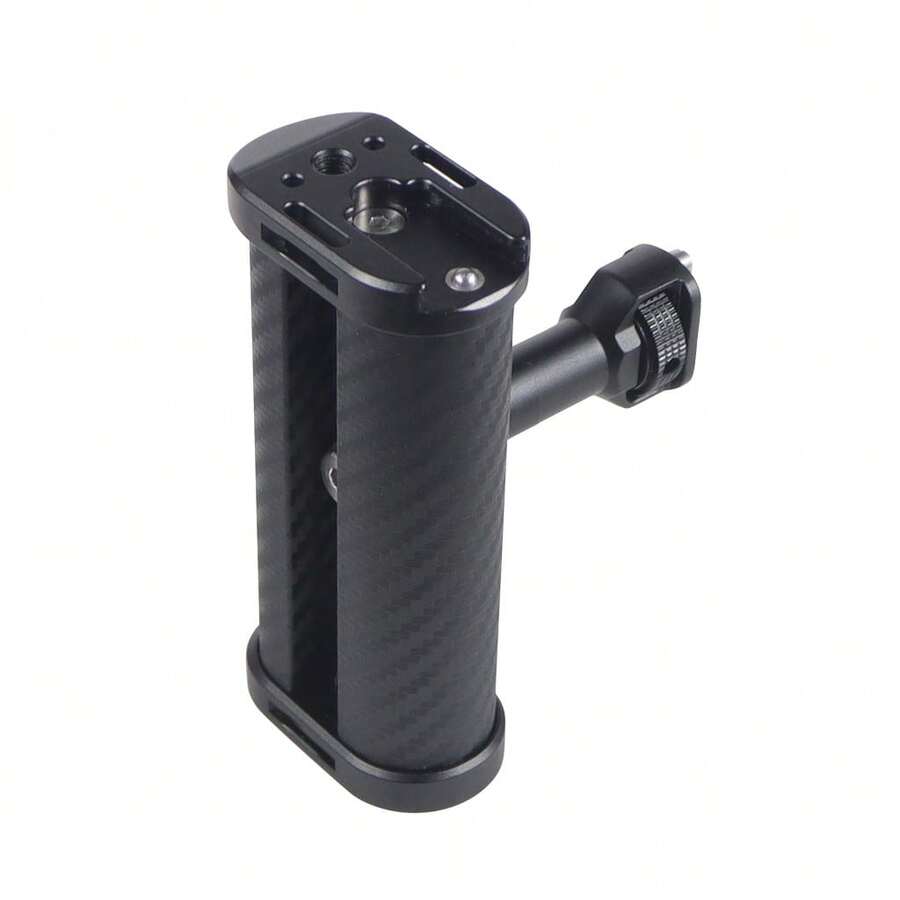 通用側把手鋁合金可調節手柄 1/4" 螺絲 用於 DSLR 相機籠 冷靴座麥克風支架 - 查看 1