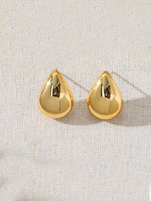 2-12pcs Multi-Piece Fashion Earring Set, Suitable For Parties, Travel And Daily Outfits - Gold - View 4