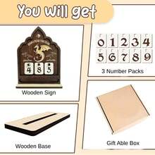 Wooden Book Reading Counter Sign With Dragon Pattern, Home Library Reading Tracker Decor, Book Lover Gift, Suitable For Librarians, Readers, Teachers, Bookshelf Decor Wall Art - Reading Counter - View 3