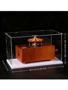 1pc Premium Transparent Acrylic Display Case - Elegant Collectible Storage Solution, Detachable Acrylic Display Box, Dust-Proof Display Box, Perfect For Small Figurines, Action Figures, Collectibles, Etc., Multiple Sizes Available, White Base, Excellent Transparency, Dust-Proof And Durable - White - View 12