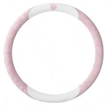 Car Steering Wheel Cover, Lace Pattern With Napa Leather Patchwork, Rubber Inner Ring, 15 Inch Universal, Breathable And Non-Slip, Suitable For Cars And SUVs, Girly Style Car Accessories, Car Interior Decor - F104 - View 6