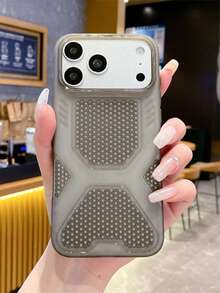原色糖果色透氣散熱 TPU 保護殼,適用於 iPhone 17 Pro Max 16 15 14 13 12 11 Pro Max Plus,防震軟網背蓋 - 粉色 - 查看 10