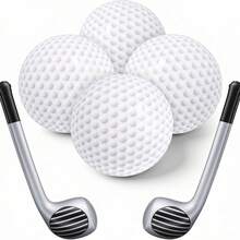 Inflatable Golf Pattern Beach Ball, PVC Material Golf Ball Pool Toy, Suitable For Summer And Pool Party Decoration Balls - Multicolor - View 3