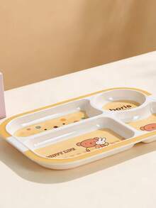 MIFFY Official Cute Kawaii 4 Compartment Divided Plate 600ml Cartoon Print Food Tray Lunch Bento Box Daily Use Aesthetic Y2K Ladies Girls Gift 2026 Viral Tk Ins Limited Edition - Multicolor - View 6
