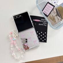 1 Stück faltbare Handyhülle für Mädchen und Kinder, bunte Schmetterlings-Spiegeloptik, schlank, leicht, stoßfest und rutschfest, Smartphone-Hülle zum Schutz von faltbaren Handy wie Galaxy Z Flip 7, Z Flip 6, Z Flip 5 und Z Flip 7FE - Verschiedenfarbig - Übersicht 32