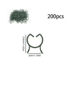 100/200Pcs Horticultural Clips Butterfly Clasp Plant Garden Fixing Clips 3 Sizes Planting Support Grippers Great For Flower Vine&Vegetable Lever Loop Clamp Holding Stems,Ties For Vines,Flowers&Vegetables,Garden Grid Holders For Secure Stem Clamping - Green - View 18