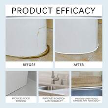 150G Plastic Mud Waterproof Caulk Seal, Transparent Flexible Sealant For Bathroom Kitchen Tile Gaps Window Sink, Water-Based Mildew Resistant Leak-Proof Sealant - Transparent Sealing and Waterproofing Adhesive - View 11