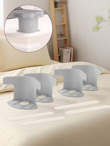 4pcs Mattress Anti-Slip Fixers, Damage Free Bed Sheet Clips, No-Nail Anti-Slip Bed Sheet Fasteners, Home Sofa Cushion Anti-Slip Gadget - Multicolor - View 4