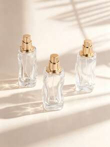 30ml Wavy Glass Perfume Spray Bottles With Gold Sprayer & Ball Cap, Leakproof Refillable Fine Mist Travel Containers, Travel Essentials For Women Men - Multicolor - View 4