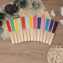1/10/15/30/35/40 Pack Light Purple Paper Fan, Purple Bamboo Folding Fan, Handheld Fan, Paper Folding Fan, Suitable For Engagement, Graduation, Wedding Party Decoration, Bedroom Home Desktop Ornaments, DIY Decoration, Party Gifts - A - View 5