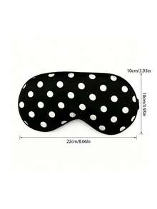 2pcs/1pc Polka Dot Pattern Silk-Like Elastic Blackout Sleep Mask, Light-Blocking Design, Suitable For Fast Sleep, Travel, Office, Yoga And Outdoor Leisure, Unisex - A - View 8