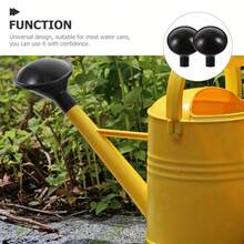 1pc Black Plastic Watering Can Rose Spray Head, Direct Insert Nozzle, Suitable For Indoor And Outdoor Garden Plants - A - View 4