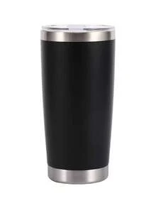 20oz Double Wall Vacuum Insulated Tumbler, 18/8 Stainless Steel Leak-Proof Travel Coffee Mug With Sliding Lid, Sweat-Proof Car Cup Holder Compatible, Suitable For Outdoor And Office - Multicolor - View 15