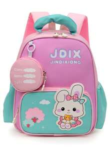 Unisex New Rabbit Backpack, Lightweight And Comfortable, Suitable For Casual Travel And School Use - Green - View 13